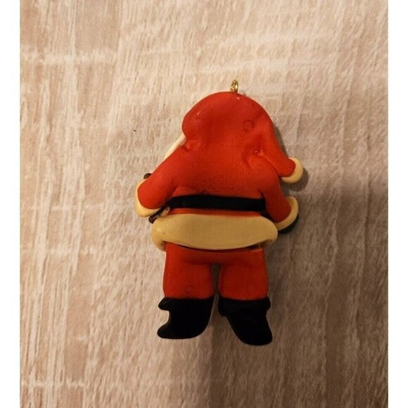 Vintage Santa With Teddy Bear Christmas Collectibles Ornament By Russ - Picture 2 of 5